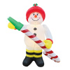 Snowman Fire Fighter Christmas Inflatable